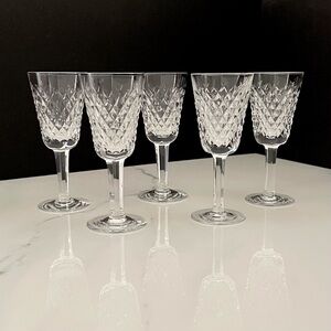 SET of 5 Alana Sherry Glasses by Waterford Crystal